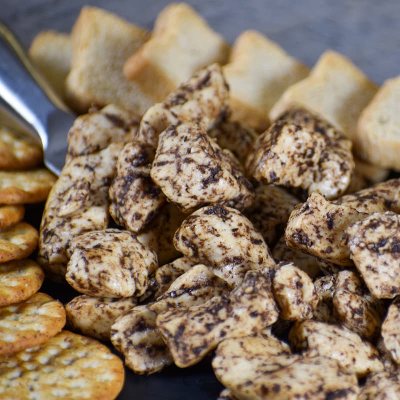 Black Garlic Cheese Curds